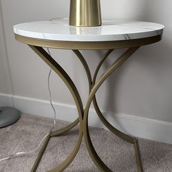Set Of 2 Round Marble Side Table