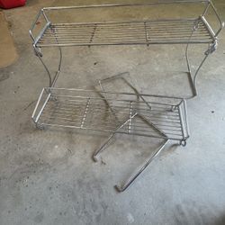 Two vanity organizers