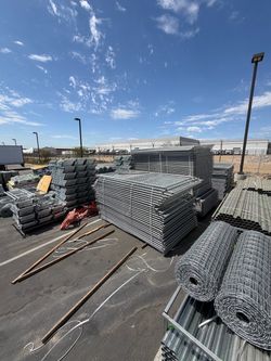 Galvanized Temporary Fence Panels Lot