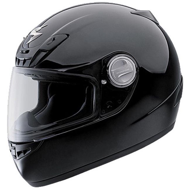 Like New Scorpion EXO-400 Solid Motorcycle Helmet Black Medium