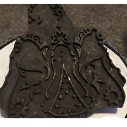 🇮🇳INDIAN WOODEN HAND CARVED TEXTILE PRINTING FABRIC STAMP UNIQUE CARVING ART🔥