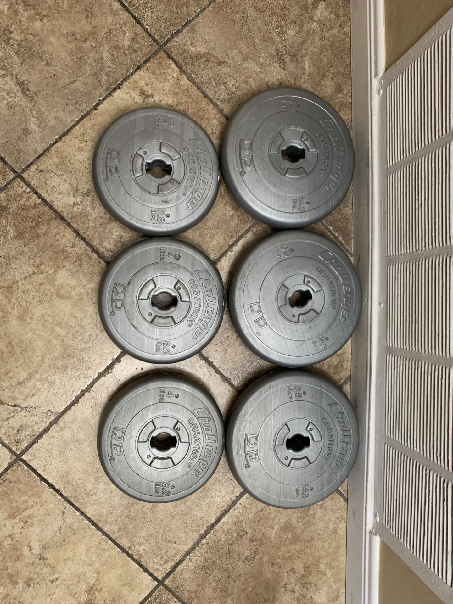 Challenger Orbitron weights.