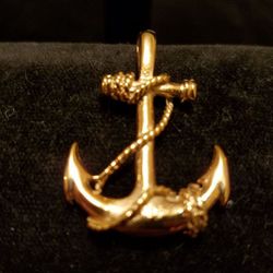 Anchor Pendent Gold Plated 