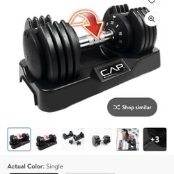 CAP Adjustabell Dumbbells, Quick Select 5-25 Pair $115