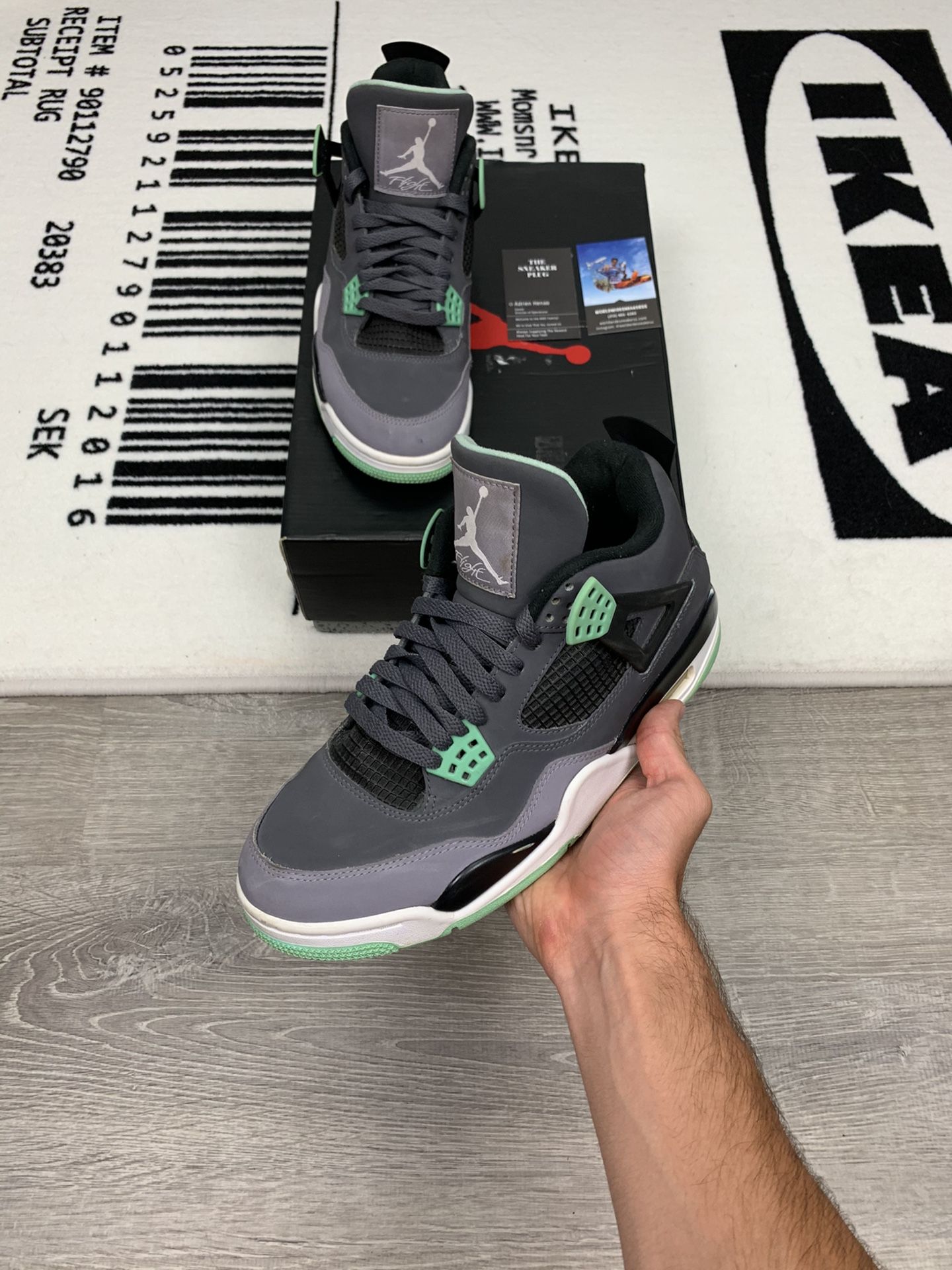 Jordan 4 Green Glow