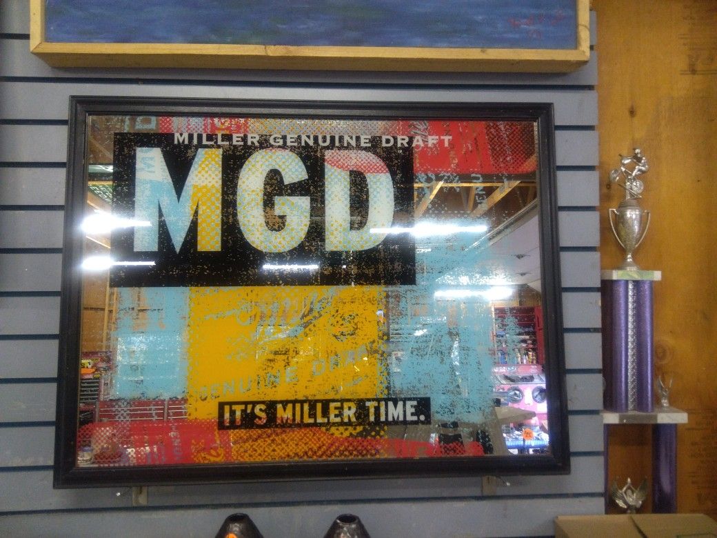 Miller MGD Bar Mirror