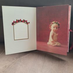 Vintage ANNE GEDDES Plum Garland BABY MEMORY PHOTO ALBUM BOOK Scrapbook Babies 