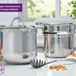 Olla Vaporera De 8qt Tri-ply Princess House