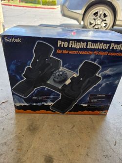 Saitek Pro Flight Rudder Pedals + Yoke System  (New in box)