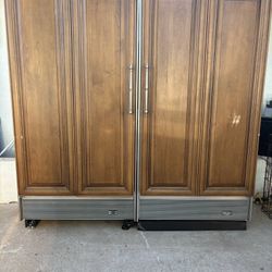 Sub zero 72 freezer and fridge panel ready
