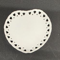 Vintage Porcelain Plates w/ Reticulated Lace Edge