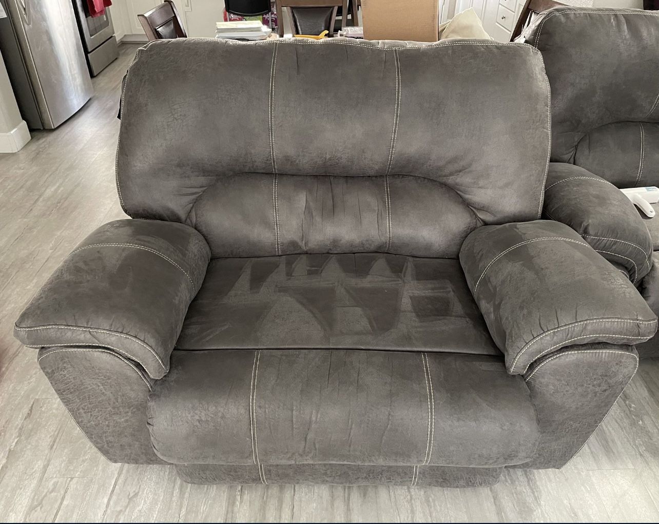 Grey Sofa Recliner Chair