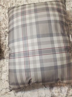 Gray Plaid Duvet Cover or Comforter