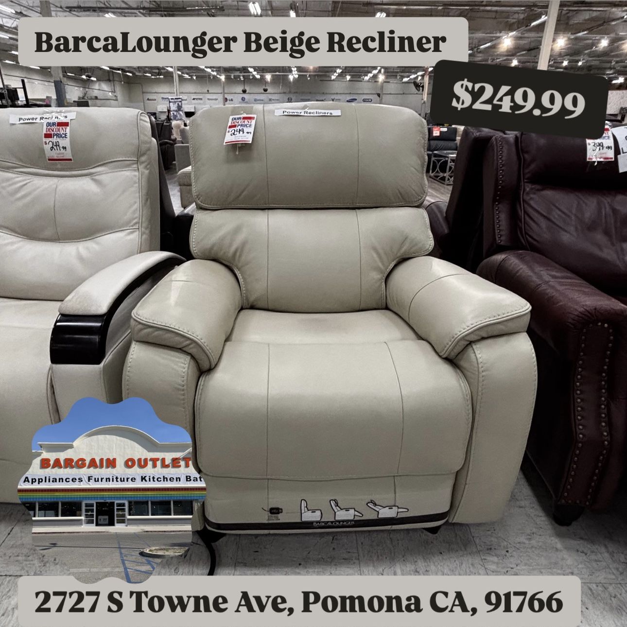 BarcaLounger Power Recliner (No Cord) – $249.99
