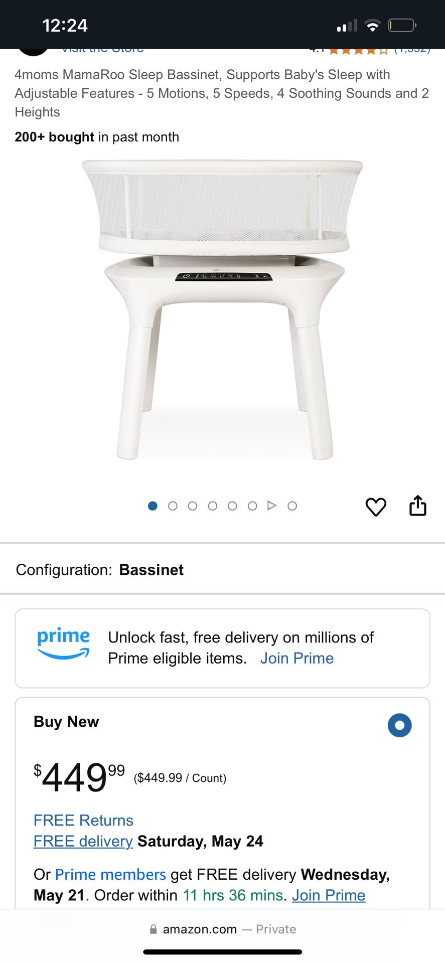 4 Moms Bassinet