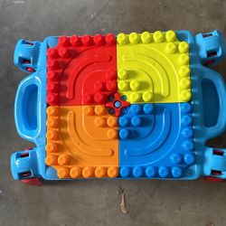 Kids Lego Table With Blocks 