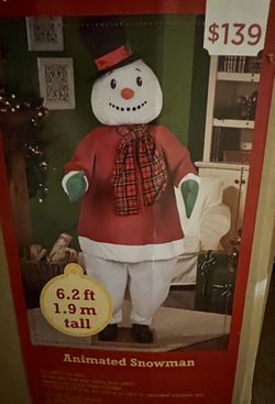 6 Foot Animatronic Singing Dancing Snowman
