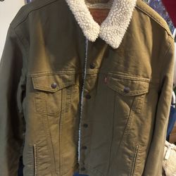 Khaki Denim Levi’s Sherpa Jacket