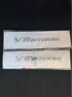 V8Biturbo Chrome Mercedes badge