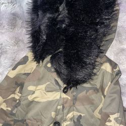 Giant Fur Hoodie Jacket 