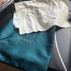 Green Gucci Glasses Bag With Rag to Clean