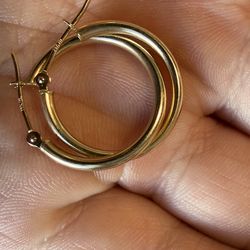 14K Yellow Gold Hoop Earrings – .8 Grams – $200
