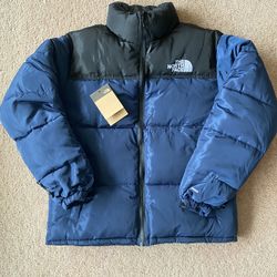 North Face Nuptse Puffer Jacket Navy Blue Size XL