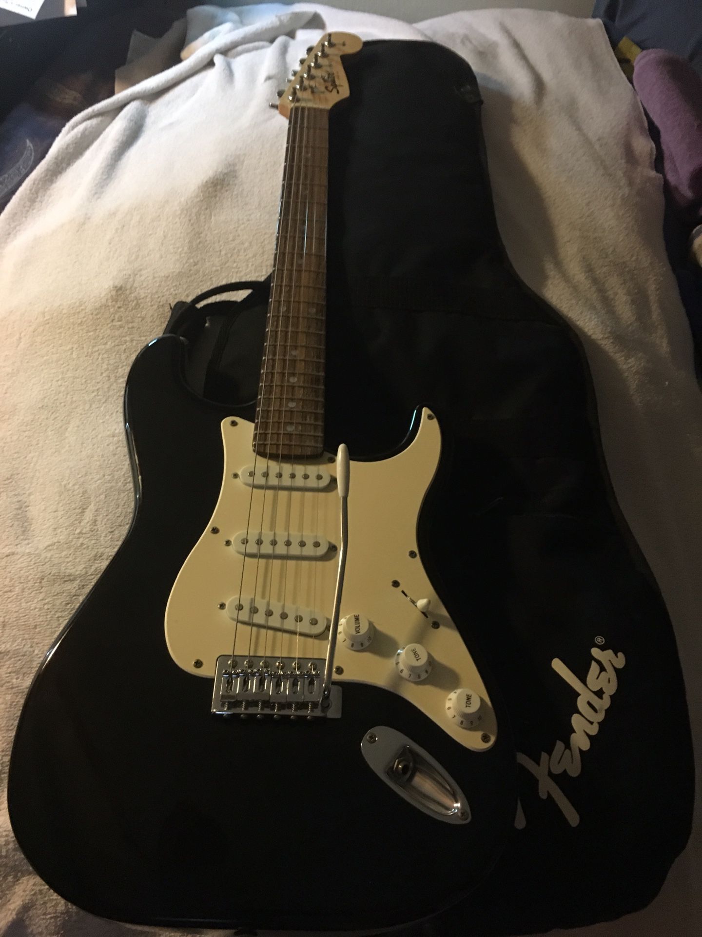 Fender Squire Strat guitar