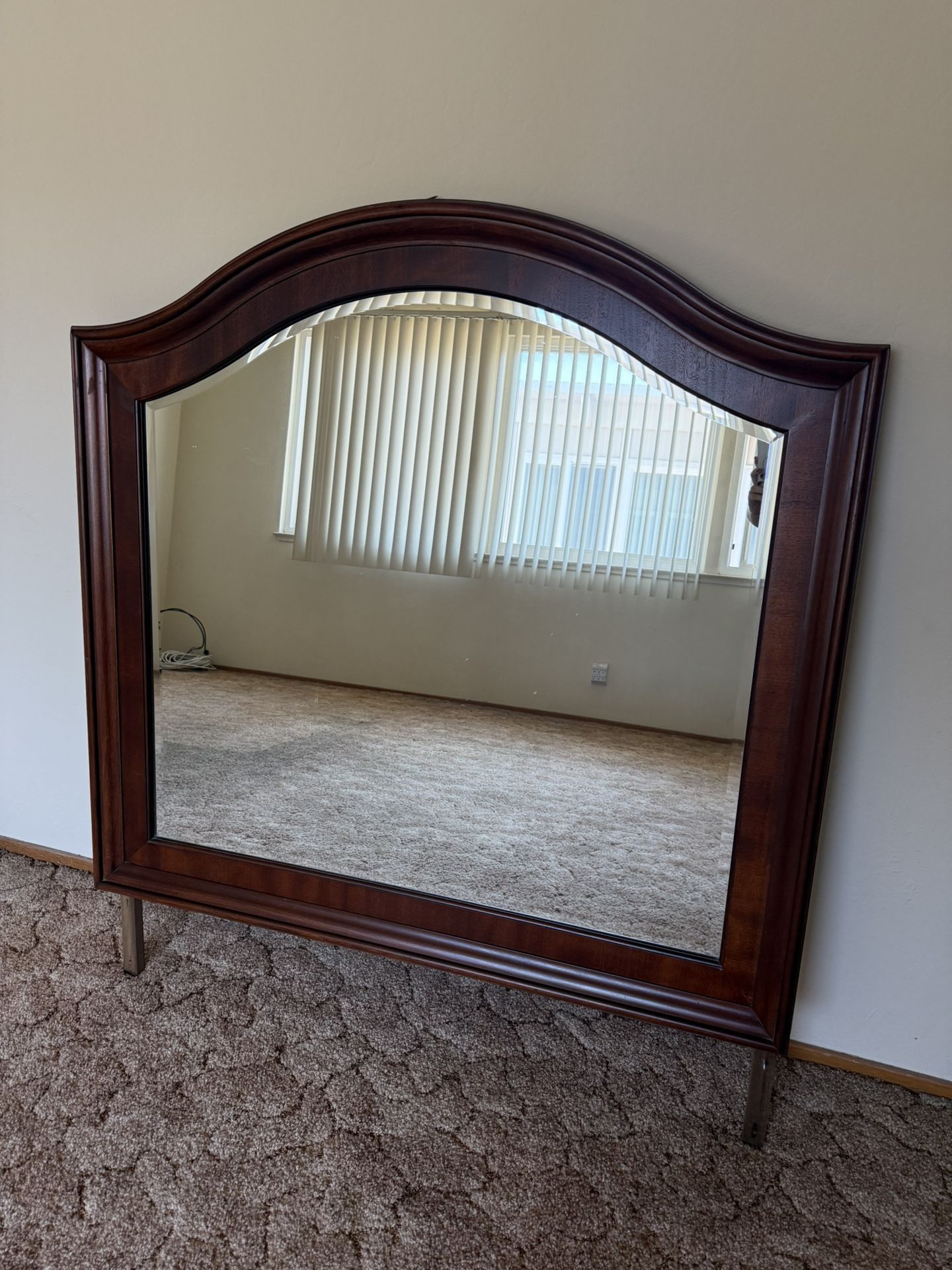 Large Wooden Mirror