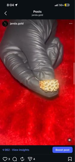 14kt nugget ring