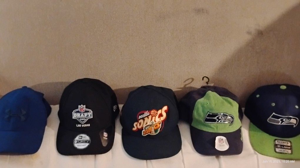 Seattle Seahawks & Super Sonics Hat's
