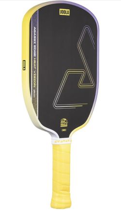 JOOLA Agassi Heat Vision 16mm Pickleball Paddle - New Shape w/Extended Sweet Spot - Textured Carbon Fiber Surface for Spin - SK Film for Less Vibratio