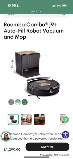 Roomba Combo® j9+ Auto-Fill Robot Vacuum and Mop
