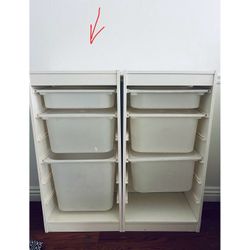 IKEA white Storage Shelves