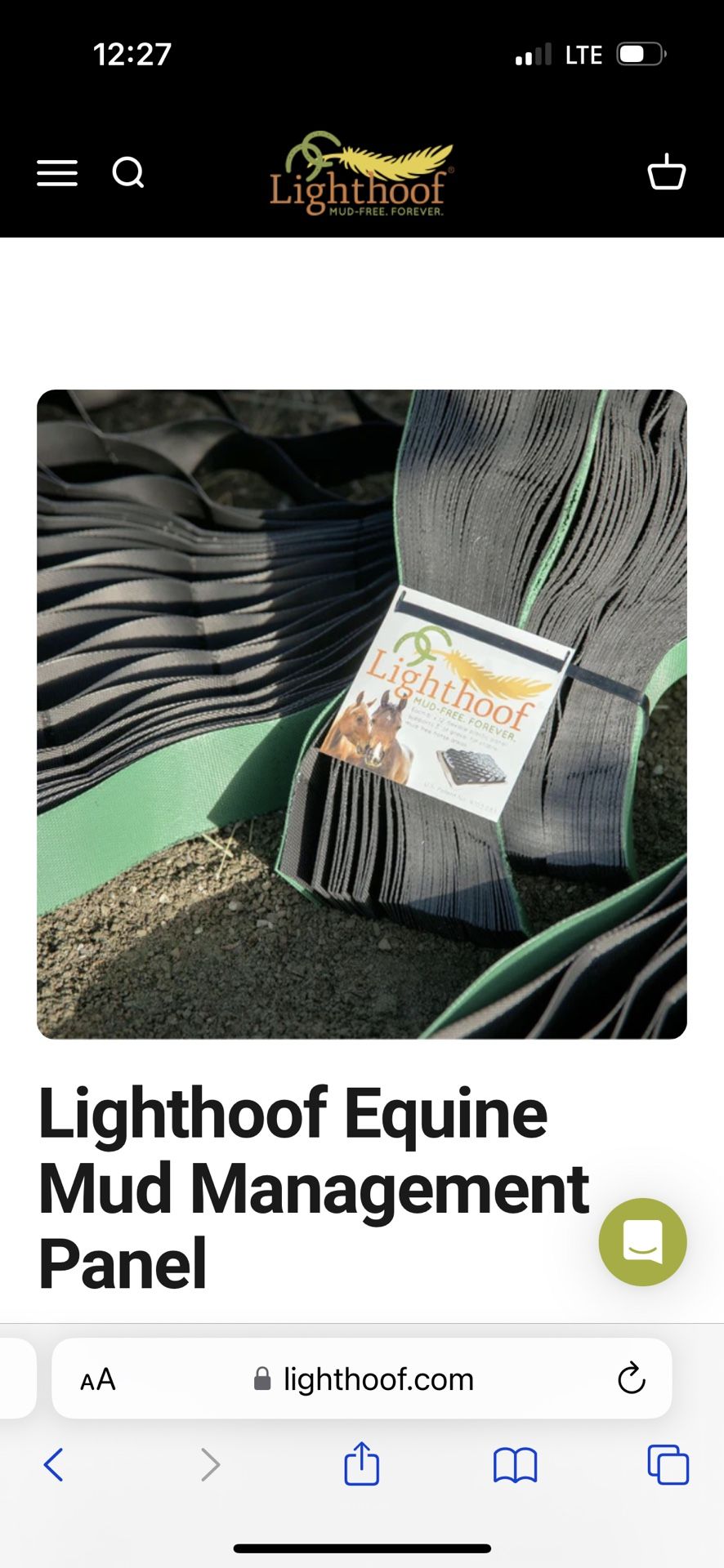 3 Lighthoof Equine Mud Management Panels