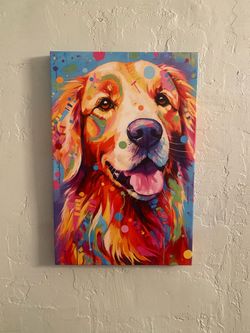 Golden Retriever Wall Canvas Art