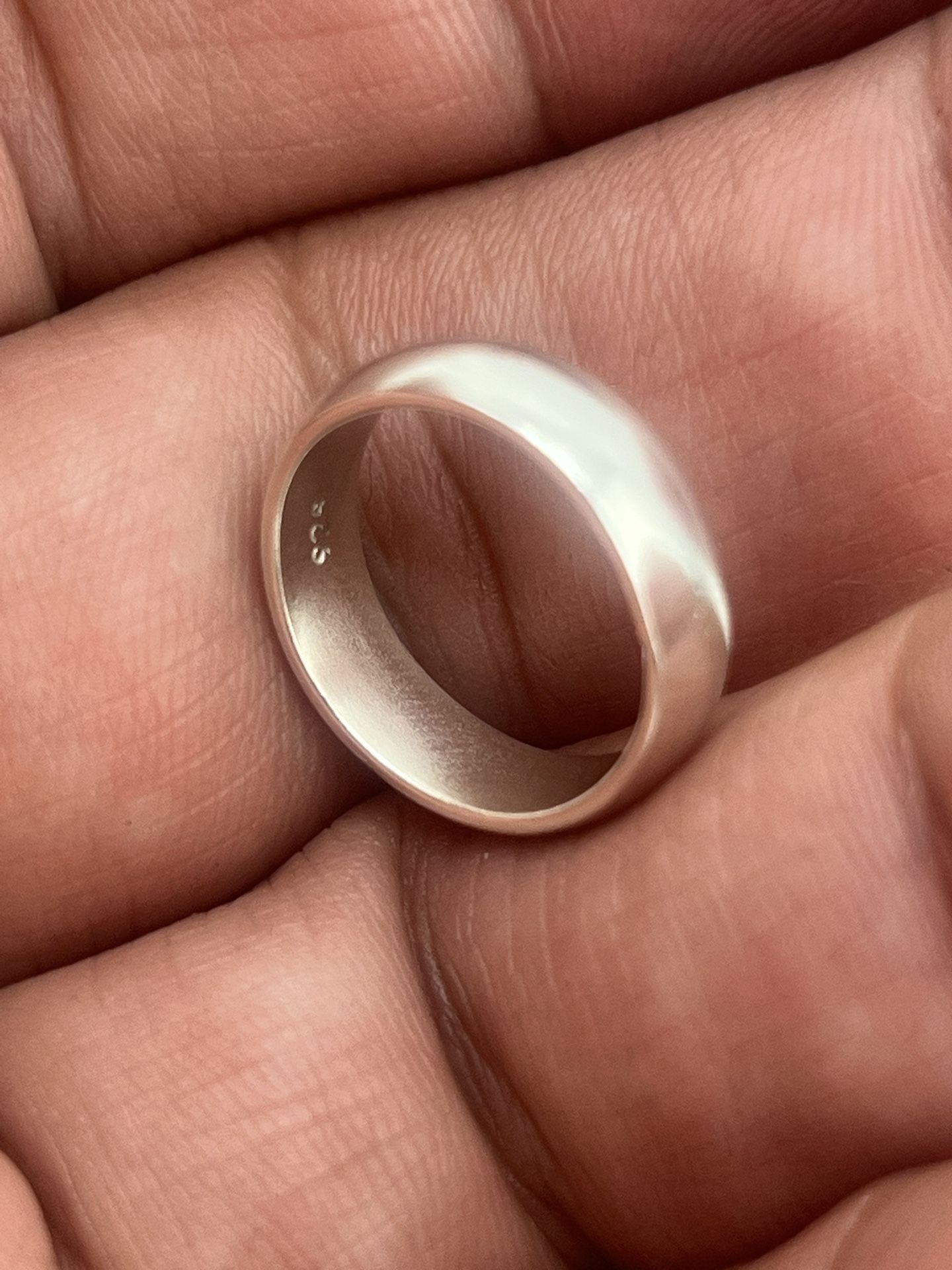 925 Sterling Silver Handmade Band Ring Size 5