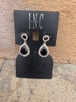Charter club Crystal Teardrop Drop Earrings