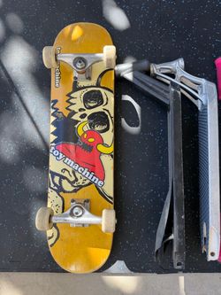 Scooters, scooter parts, skateboard