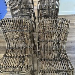 Arhaus Set Of 6 Indoor/Outdoor Dining Chairs