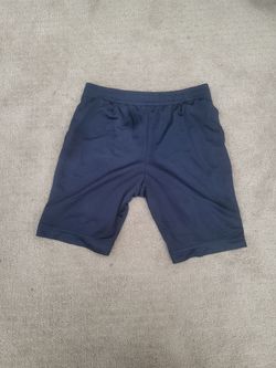 Navy Blue Mesh Athletic Shorts