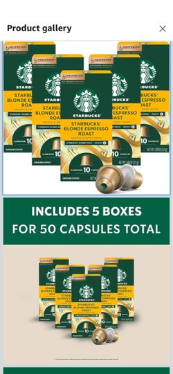Starbucks Blonde Espresso Roast Nespresso Capsules 5-Pack