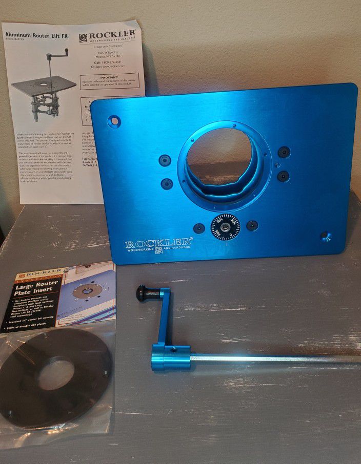 NEW ROCKLER Aluminum Lift FX Kit for Saw Table