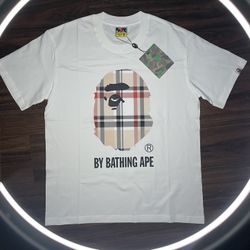 Bathing Ape Logo White/Brown T-shirt