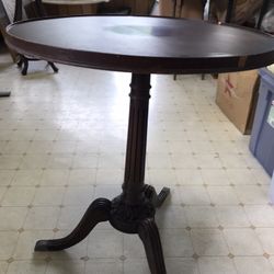 Antique Piecrust Mahogany Table 