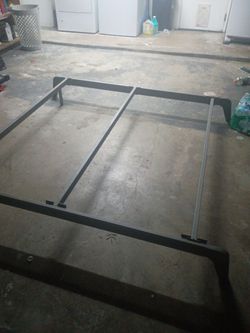 Heavy duty bed frame just insert  rails 88 by 64