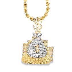 Glamorous Dollar Sign Pendant
