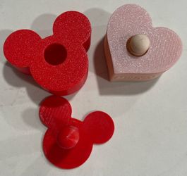 3D Printed Mouse-Shaped & Heart Cake Pop Cutter