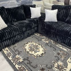 SOFA LOVESEAT CORDUROY SET