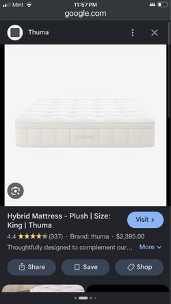 Thuma King Mattress – Excellent Condition – 1 Year Old
